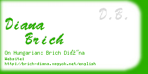 diana brich business card